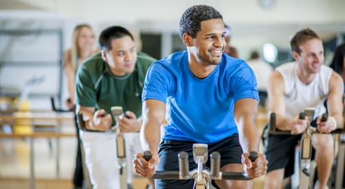 cycling class at a montrose gym premier athletic club