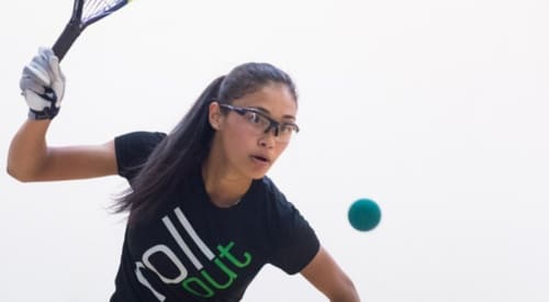 a gym member plays racquetball at a montrose athletic club