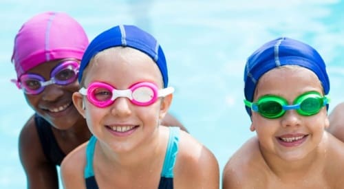 kids at an outdoor pool at a montrose gym